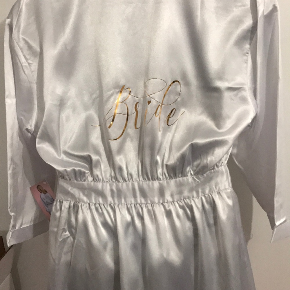 Bridal Robe Plus (gold writing) S-2X